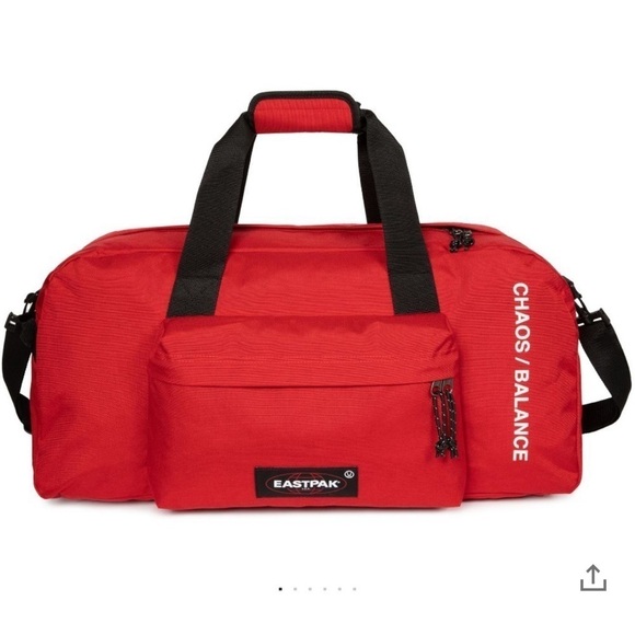 NWT Undercover X Eastpak Edition Recycled Canvas Duffle Bag In Red - Picture 1 of 8